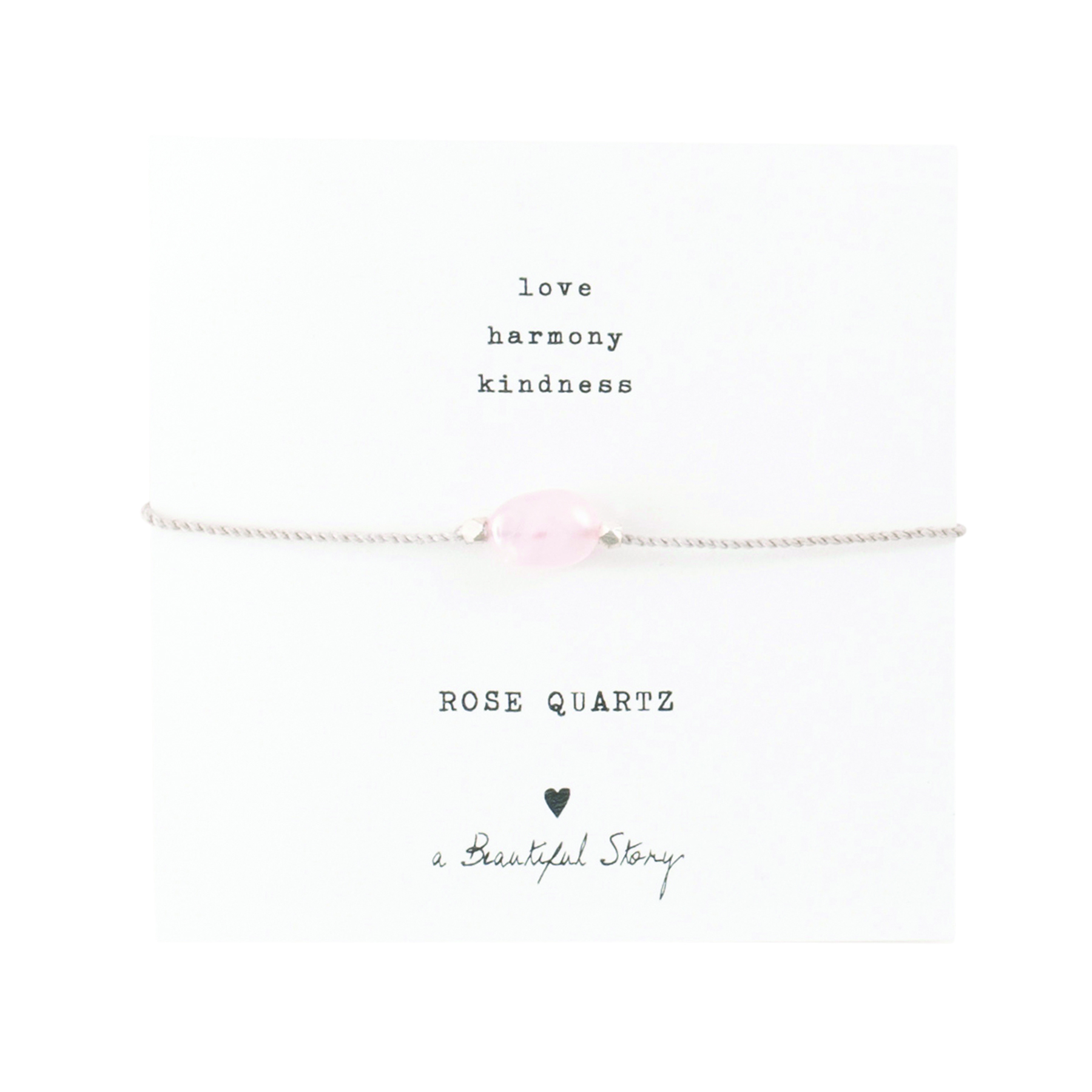 armband, a beautiful story, rozenkwarts, rose quartz