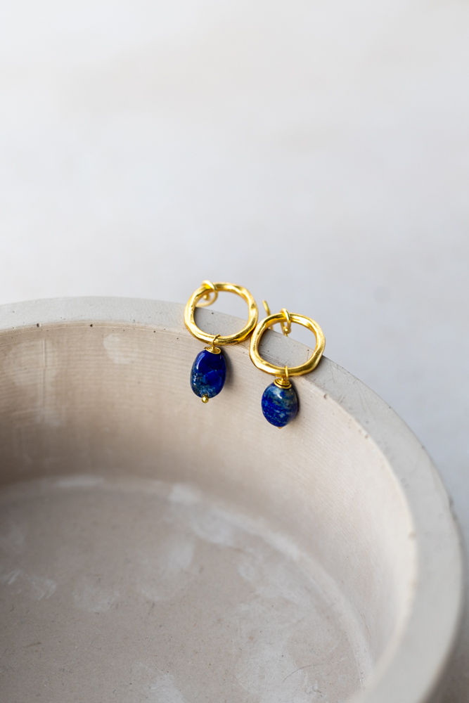 oorbel, lapis lazuli, beautiful story