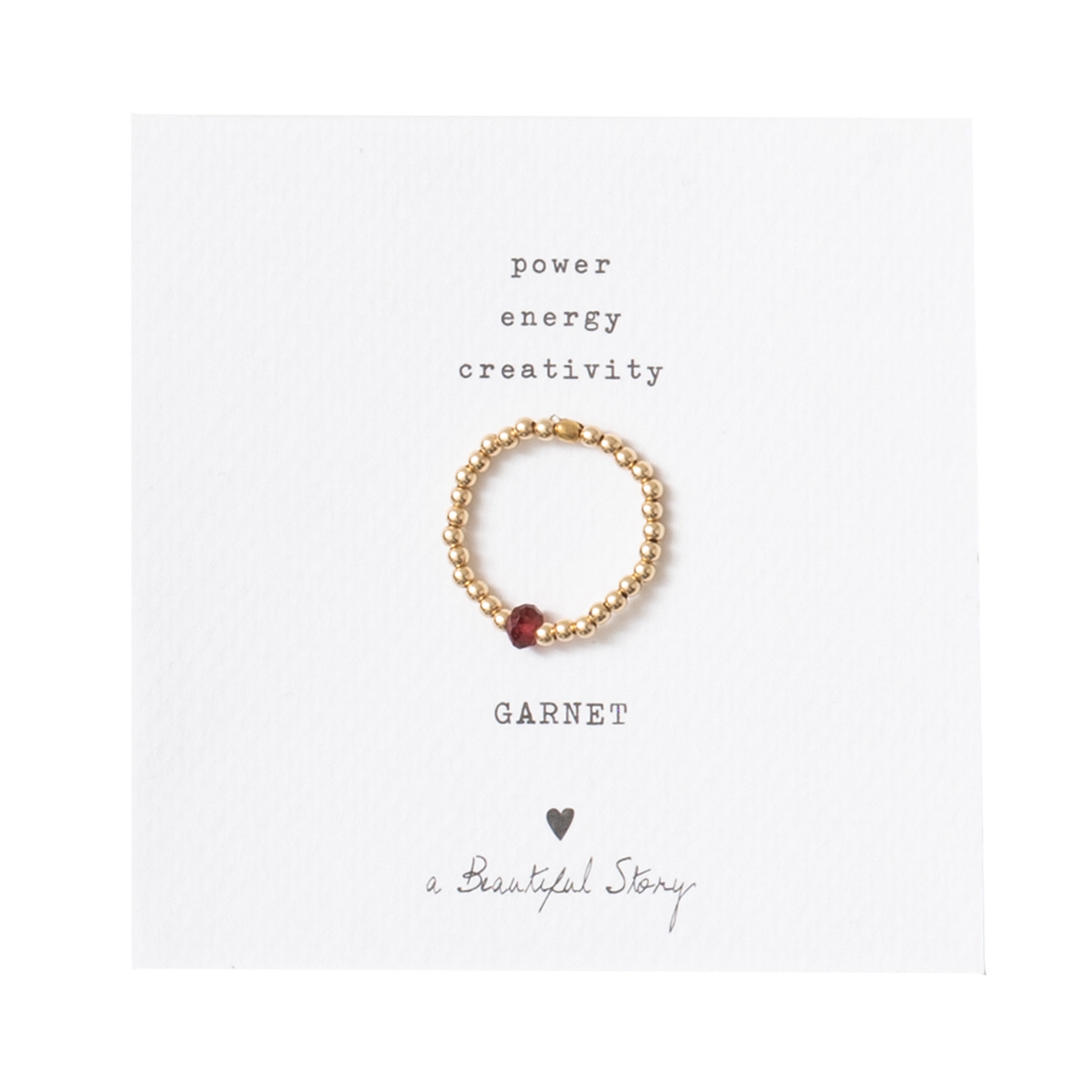 ring, garnet, granaat, a beautiful story